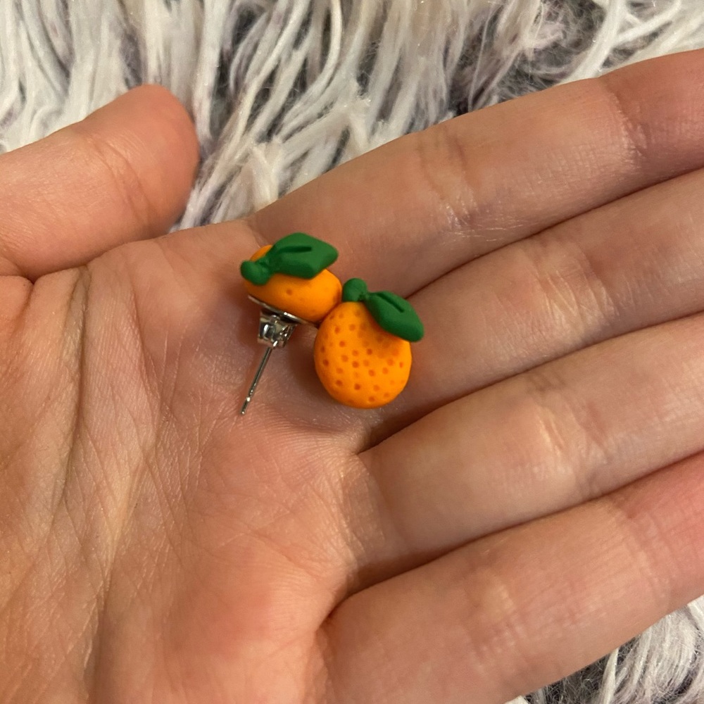Animal Crossing Stud Earring / Oranges